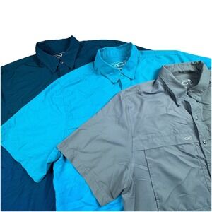 Lot of 3 GameGuard Original Button Shirt Men XL Fishing Performance Vented